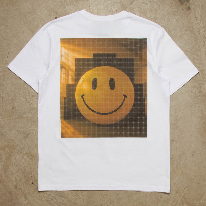 Warehouse Smiley Trip Back Print - Tshirt - White