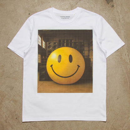 Warehouse Smiley Trip Front Print - Tshirt - White