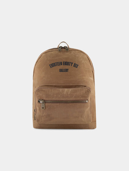 Waxed BackPack - Beige-Freesized