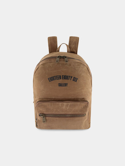 Waxed BackPack - Beige-Freesized