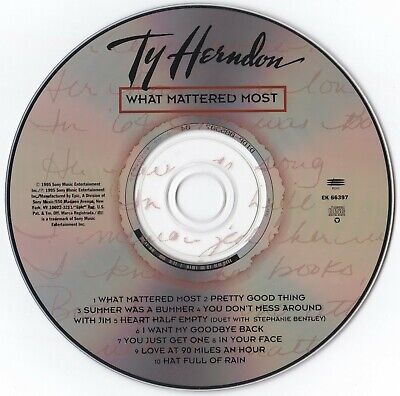 WHAT MATTERED MOST CD — Limited Autographed Edition