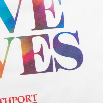 Where Love Lives Back Print - Tshirt - White
