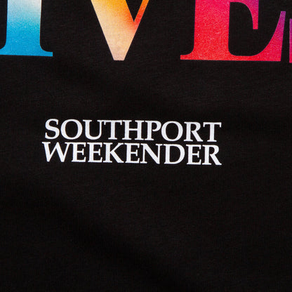 Where Love Lives Front Print - Tshirt - Black