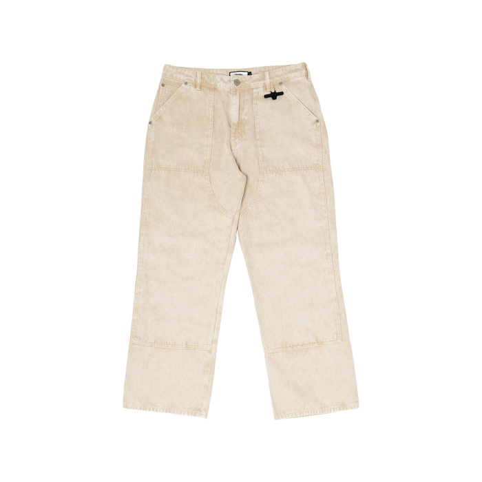 WIDE-LEG JEANS - BEIGE