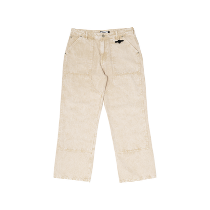 WIDE-LEG JEANS - BEIGE