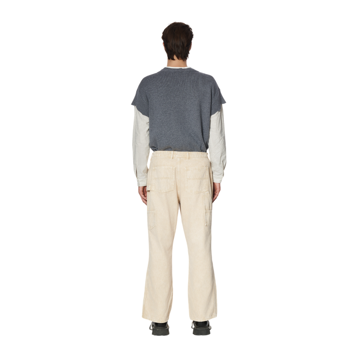 WIDE-LEG JEANS - BEIGE