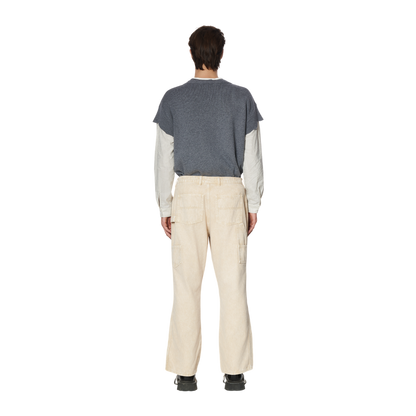 WIDE-LEG JEANS - BEIGE