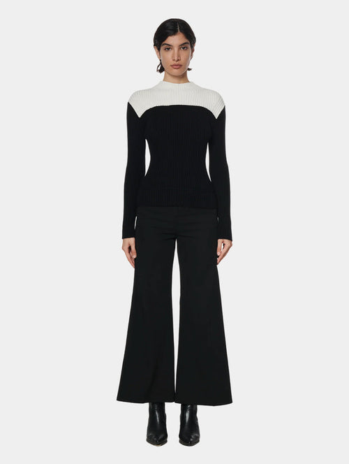 WIDE LEG TROUSER - BLACK