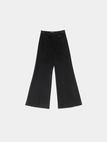 WIDE LEG TROUSER - BLACK