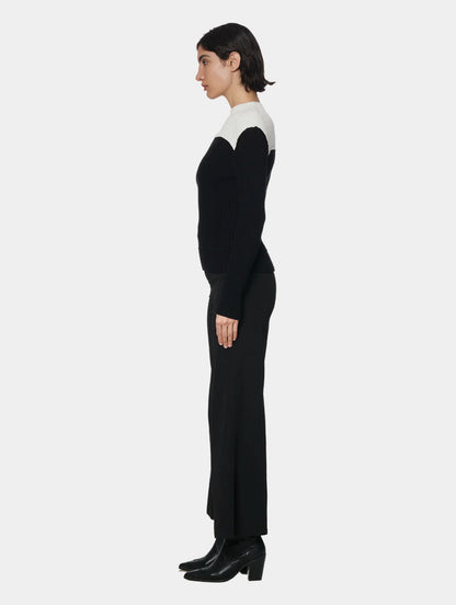 WIDE LEG TROUSER - BLACK