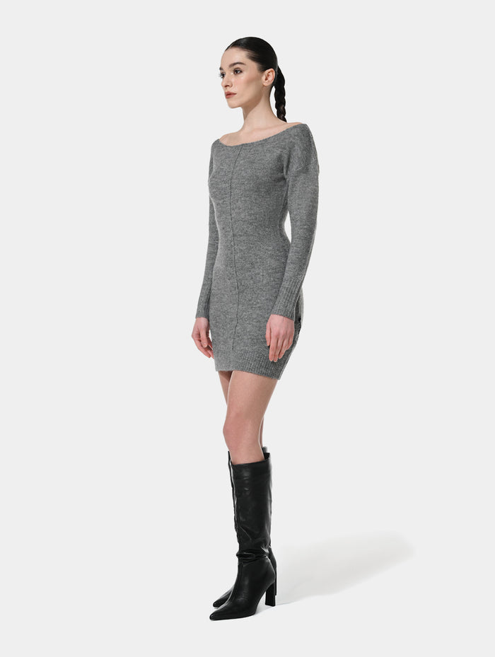 WOOL DRESS - GREY