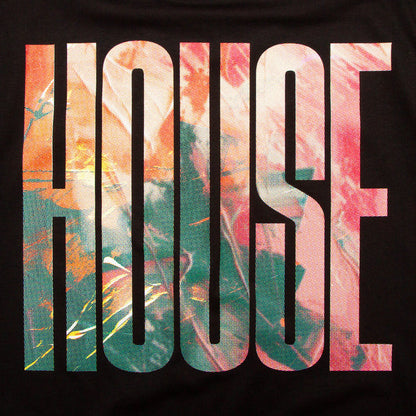 Work It Higher House Front Print - Tshirt - Black