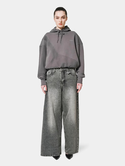 WRAP DENIM PANT SKIRT