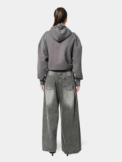 WRAP DENIM PANT SKIRT