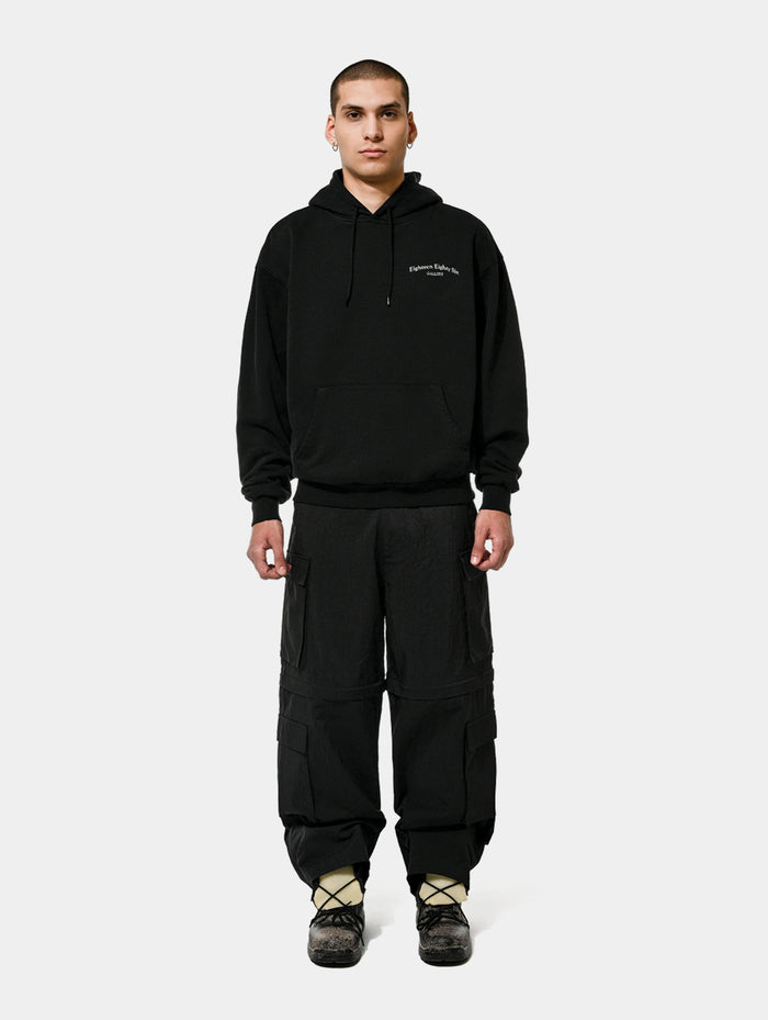 ZIP OFF CARGO PANTS - BLACK