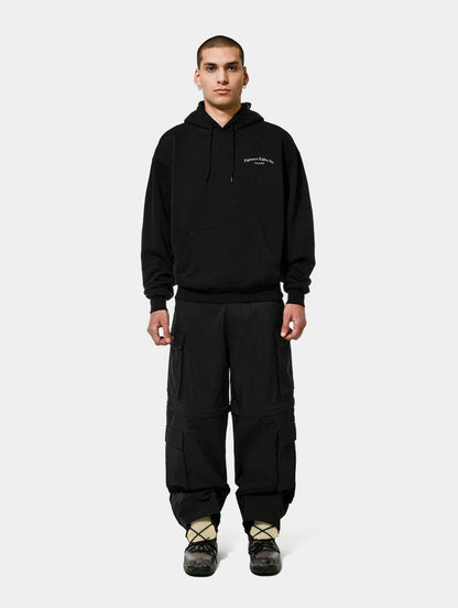 ZIP OFF CARGO PANTS - BLACK