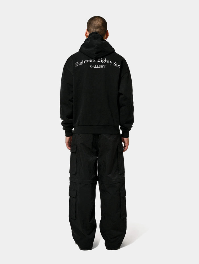 ZIP OFF CARGO PANTS - BLACK