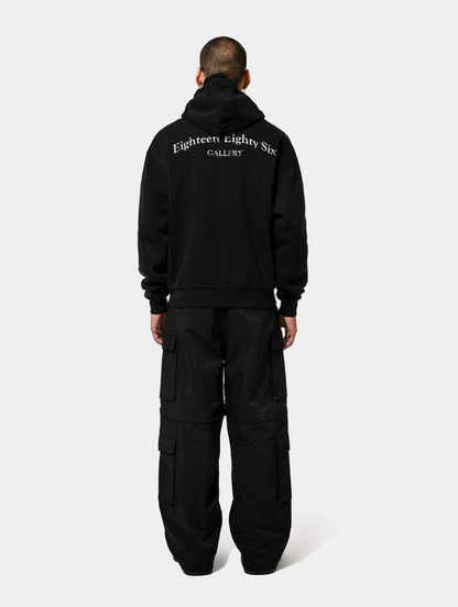 ZIP OFF CARGO PANTS - BLACK